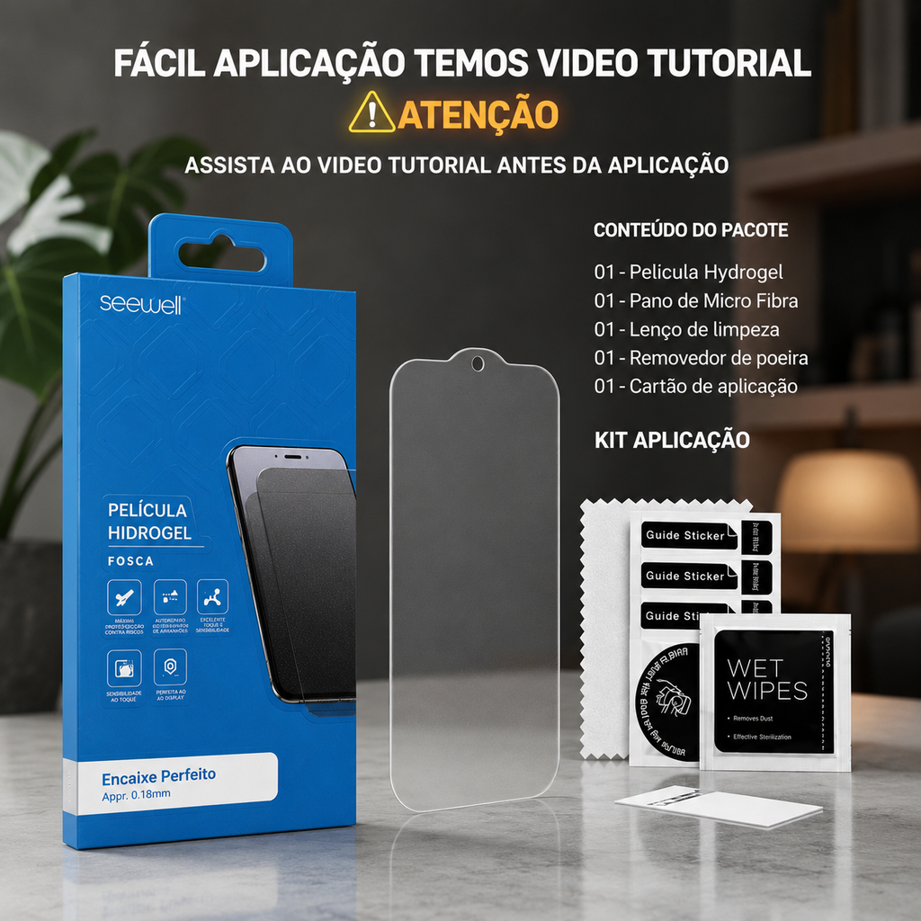 Película iPhone Hydrogel Fosca Sw Seewell - iPhone 16 Pro Max