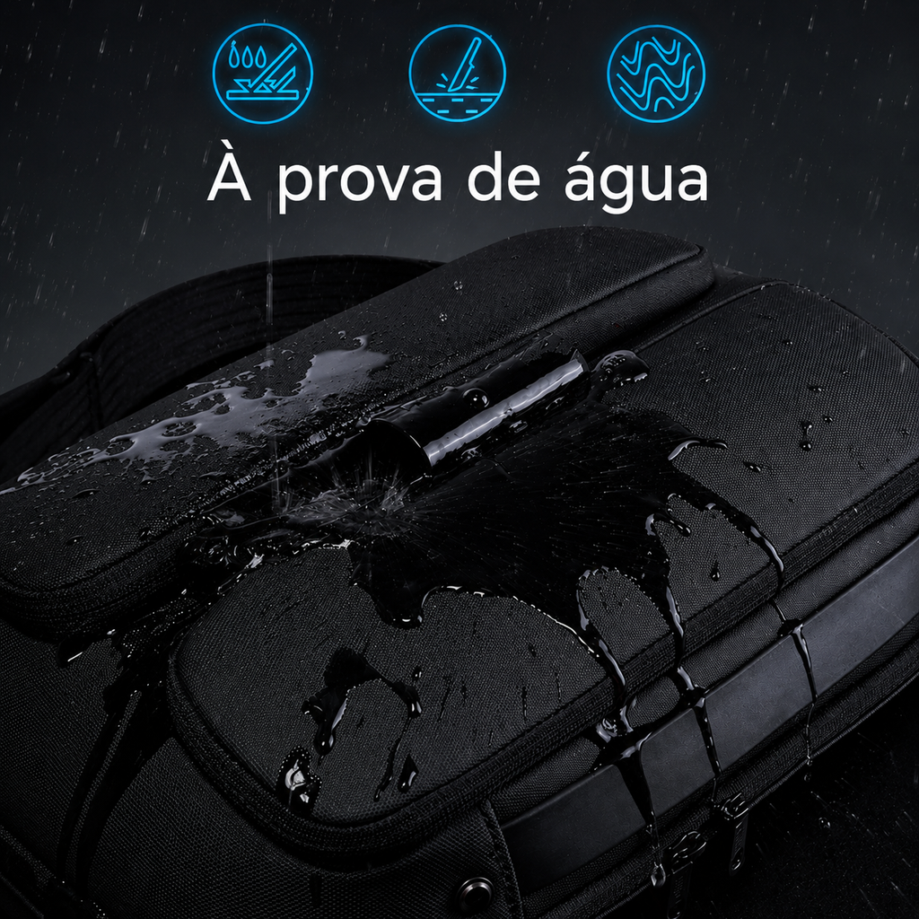 Mochila Executiva Slim Impermeável Samurai - Seewell 7238