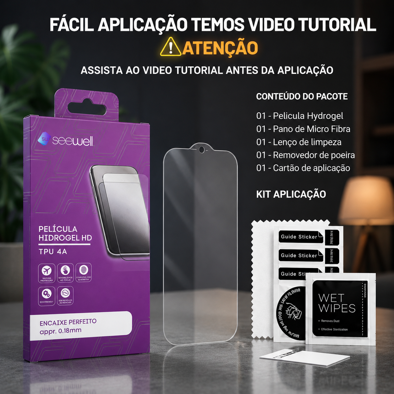 Película SeeWell Hidrogel HD iPhone 15