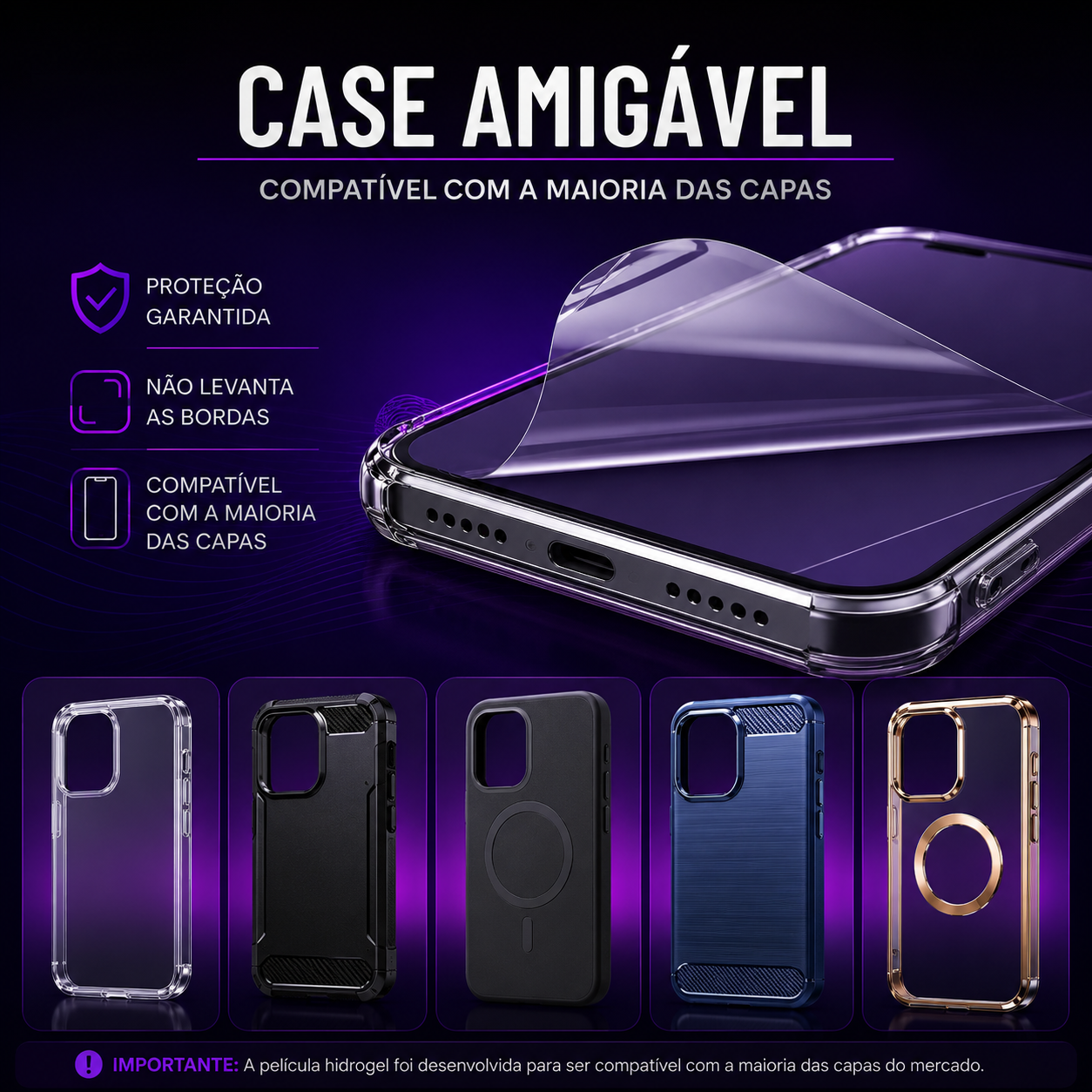 Película iPhone Hydrogel HD Sw Seewell - iPhone 17 Pro Max
