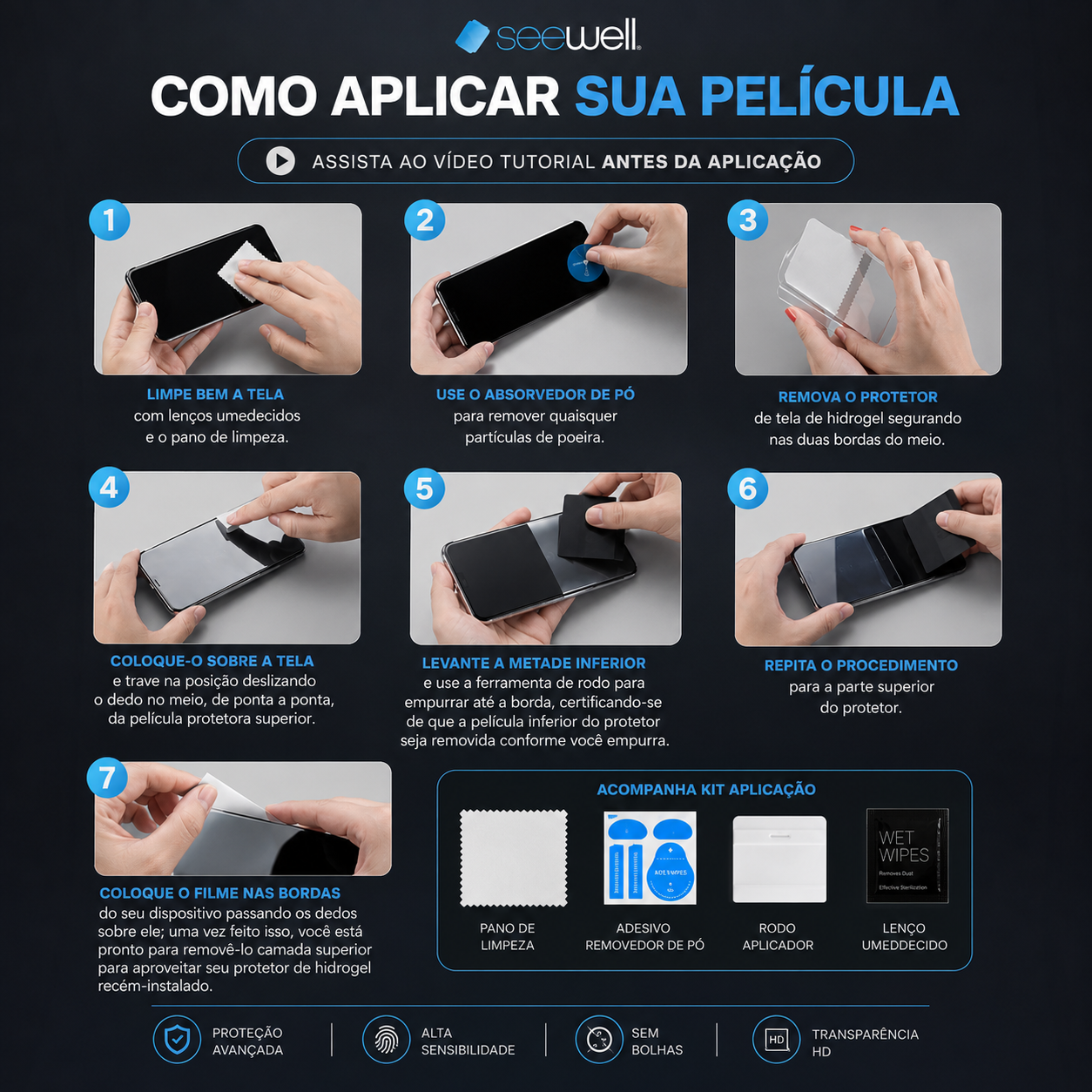 Película Hydrogel Privacidade SW SeeWell - Galaxy S26