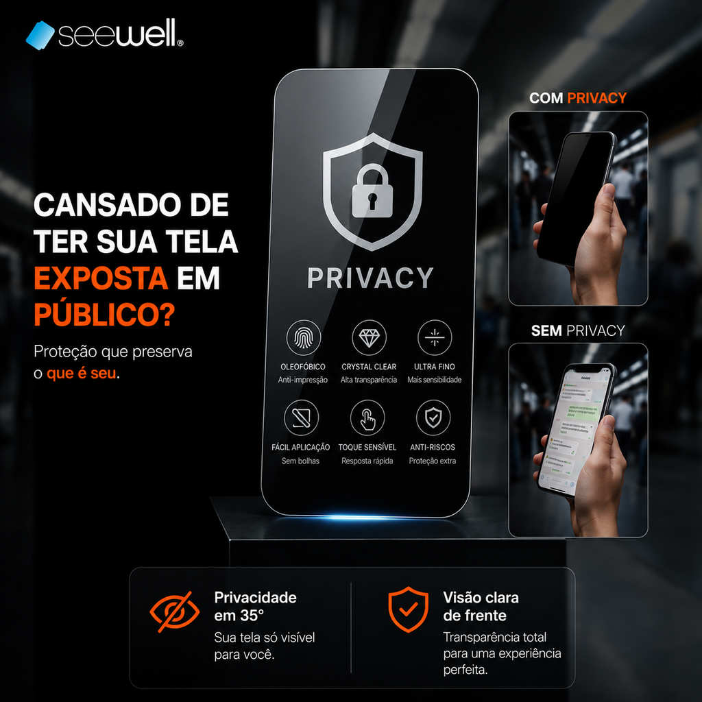 Película Hydrogel Privacidade SW SeeWell - Galaxy S26