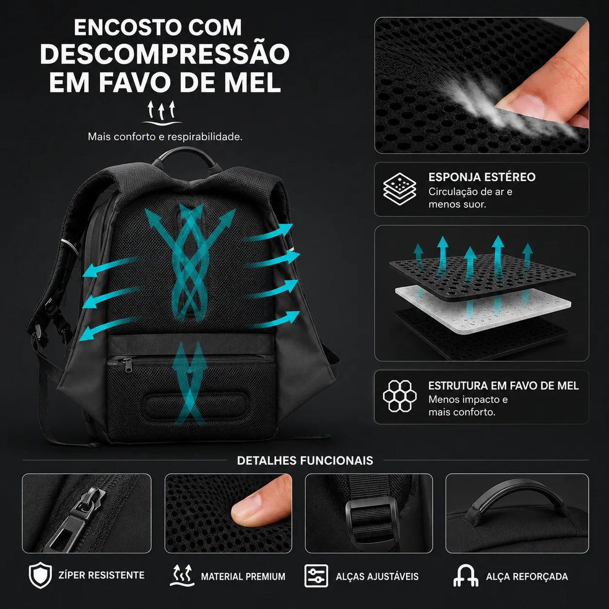 Mochila Mark Ryden MR7080X 35L Notebook 15,6"