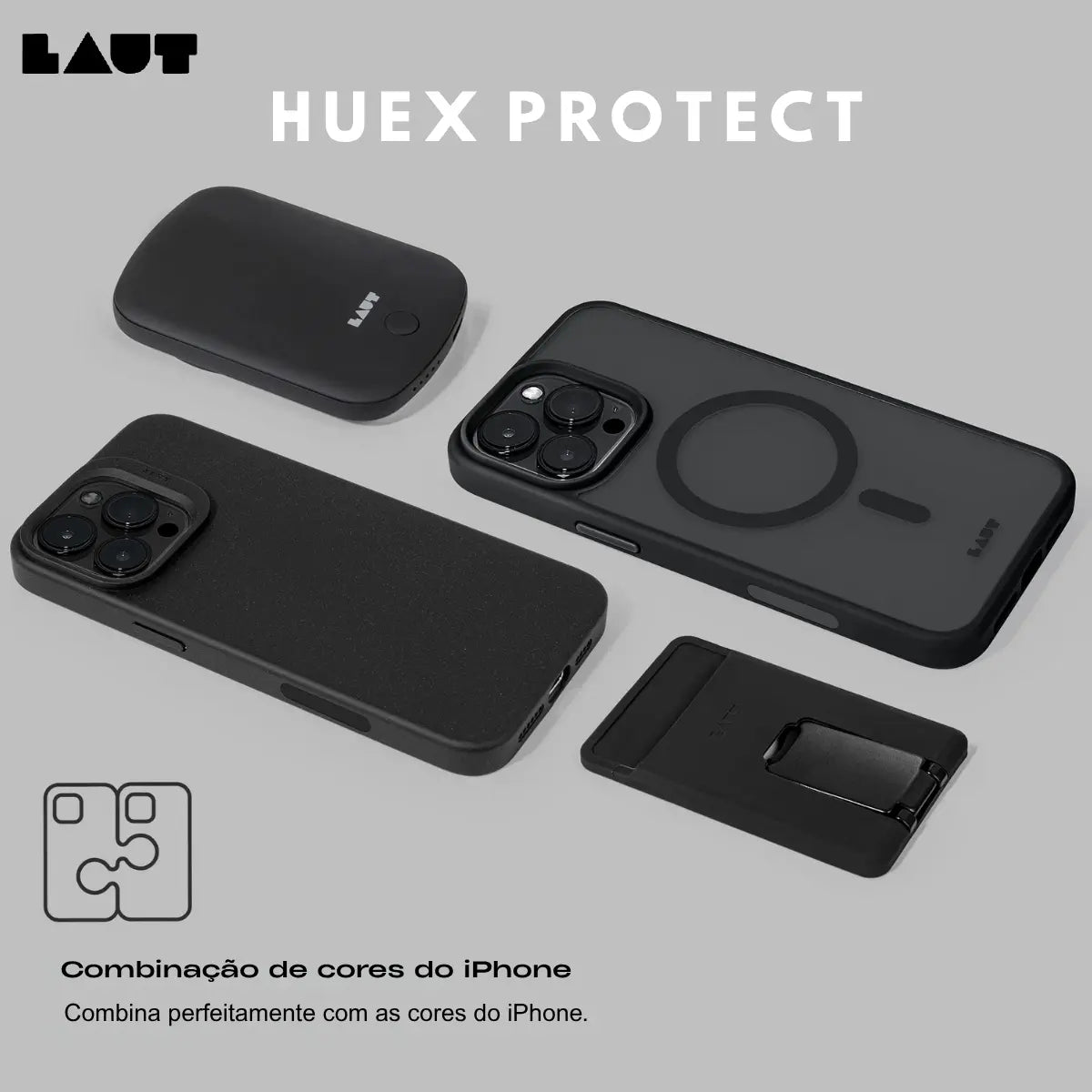 Case Laut iPhone 16 Pro Max - Huex Protect Preto