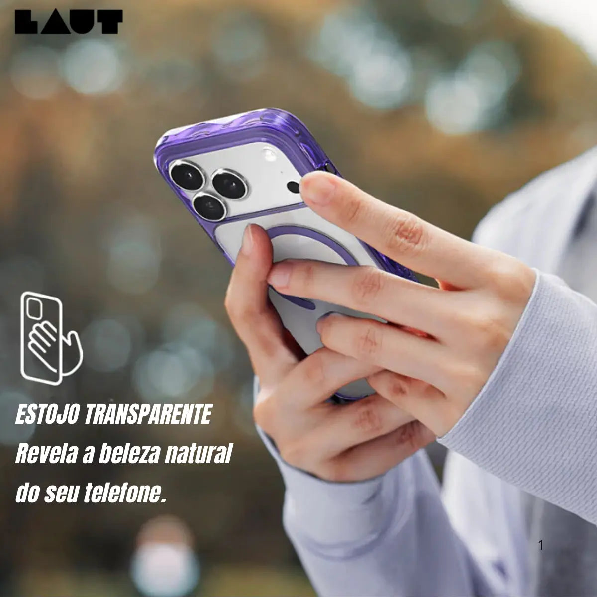 Case Laut iPhone 17 Pro Max - Matter X Crystal Preto