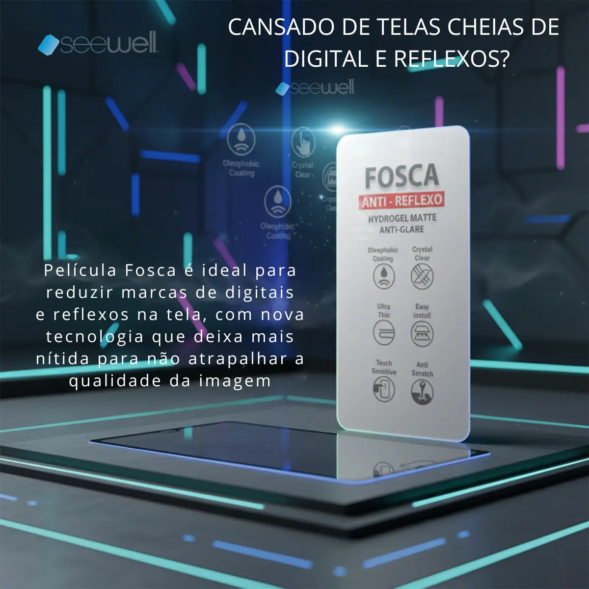 Película iPhone Hydrogel Fosca Sw Seewell - iPhone 16