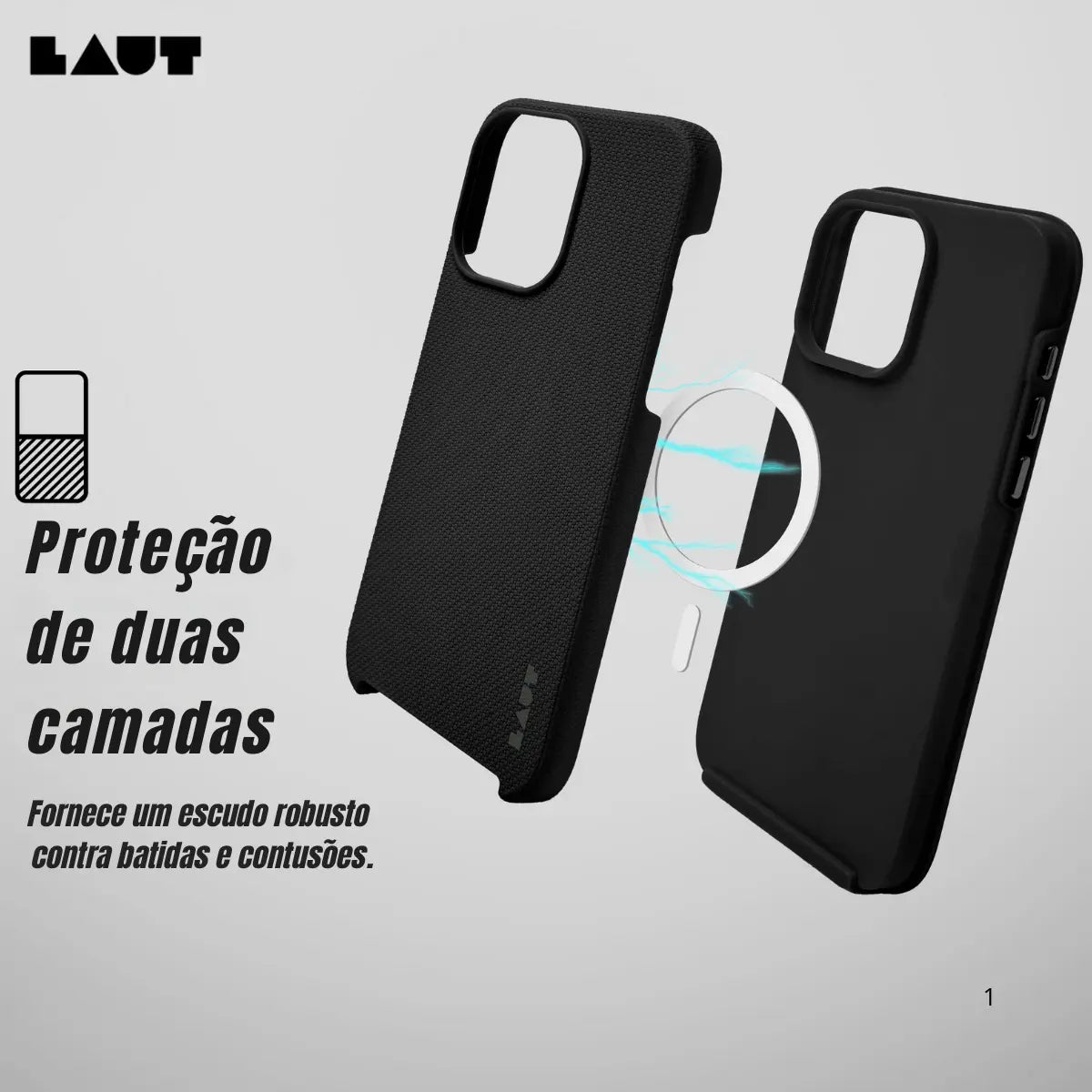 Case Laut iPhone 16 Pro Max - Shield Preta