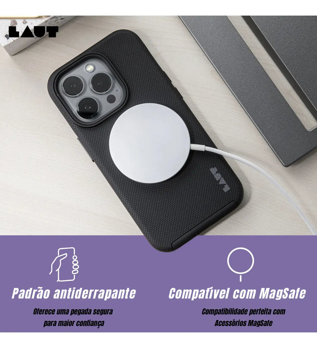 Case iPhone 16 Pro - Laut Shield Preto