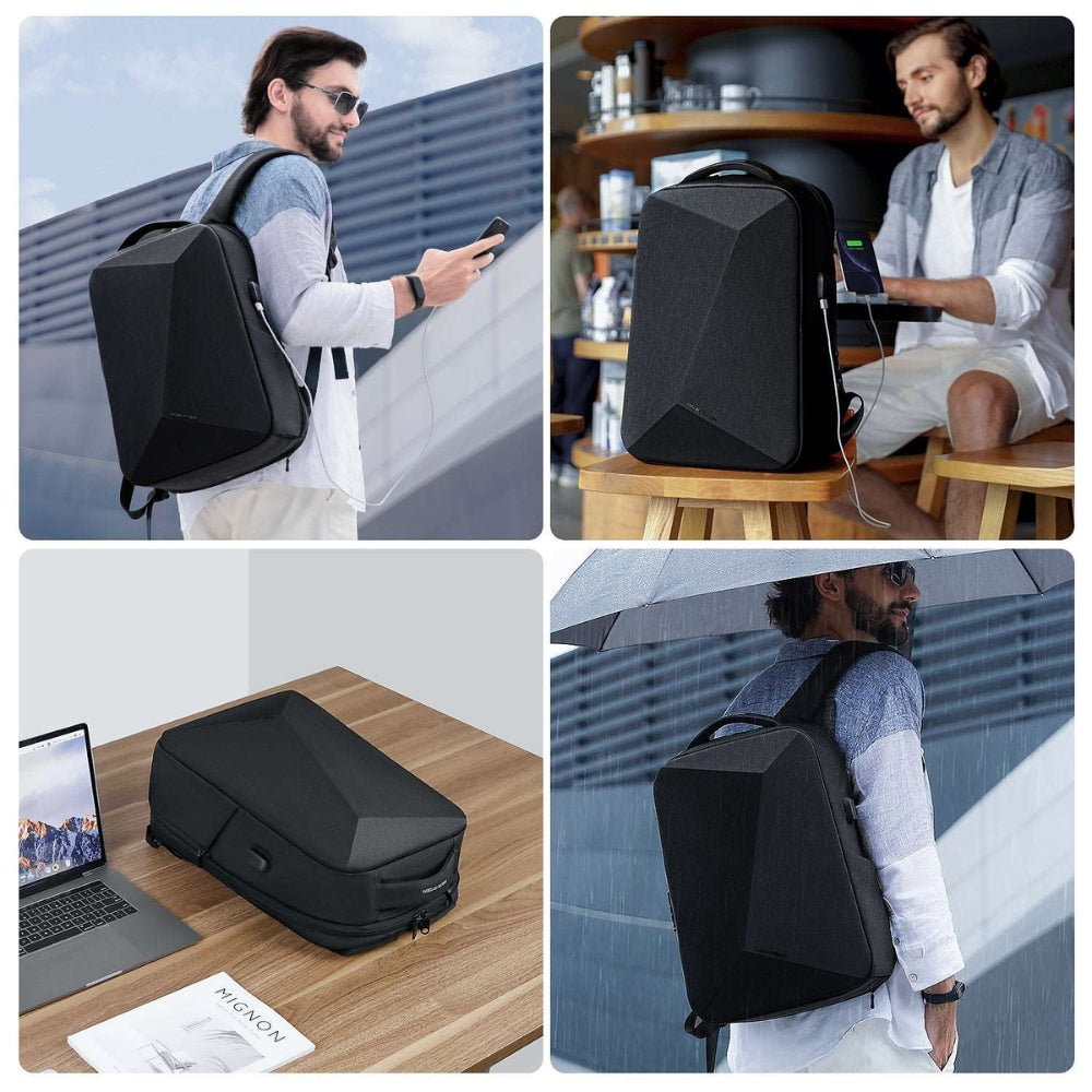 Mochila Mark Ryden Protector I MR9405 29L Antifurto USB Notebook 15,6" Preta