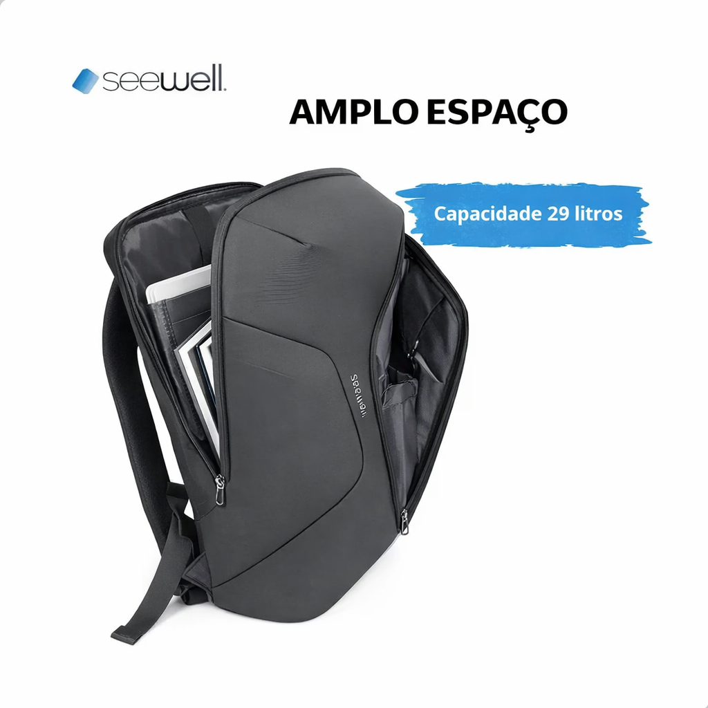 Mochila Executiva Slim Impermeável Katana - Seewell 2913