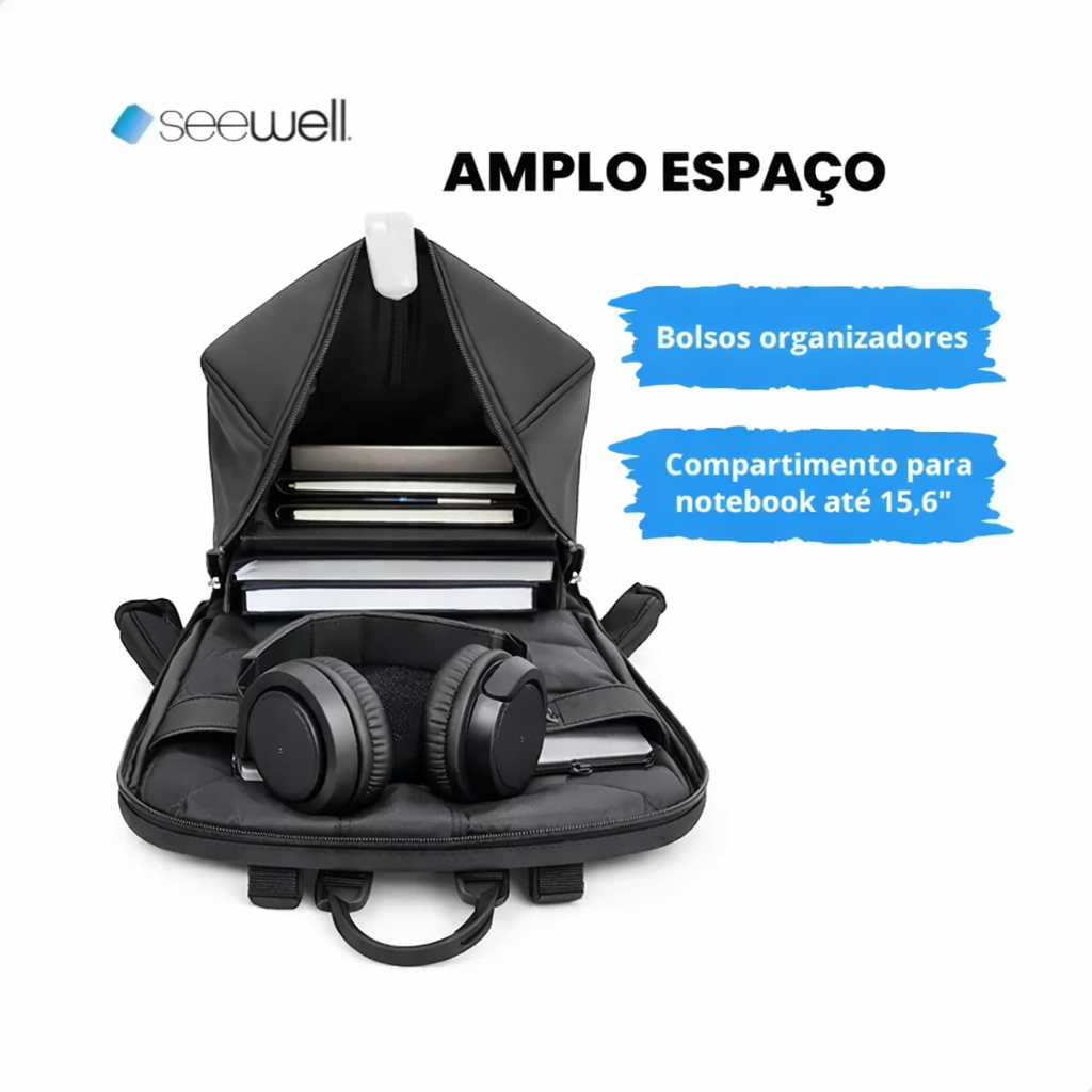 Mochila Executiva Slim Impermeável Katana - Seewell 2913