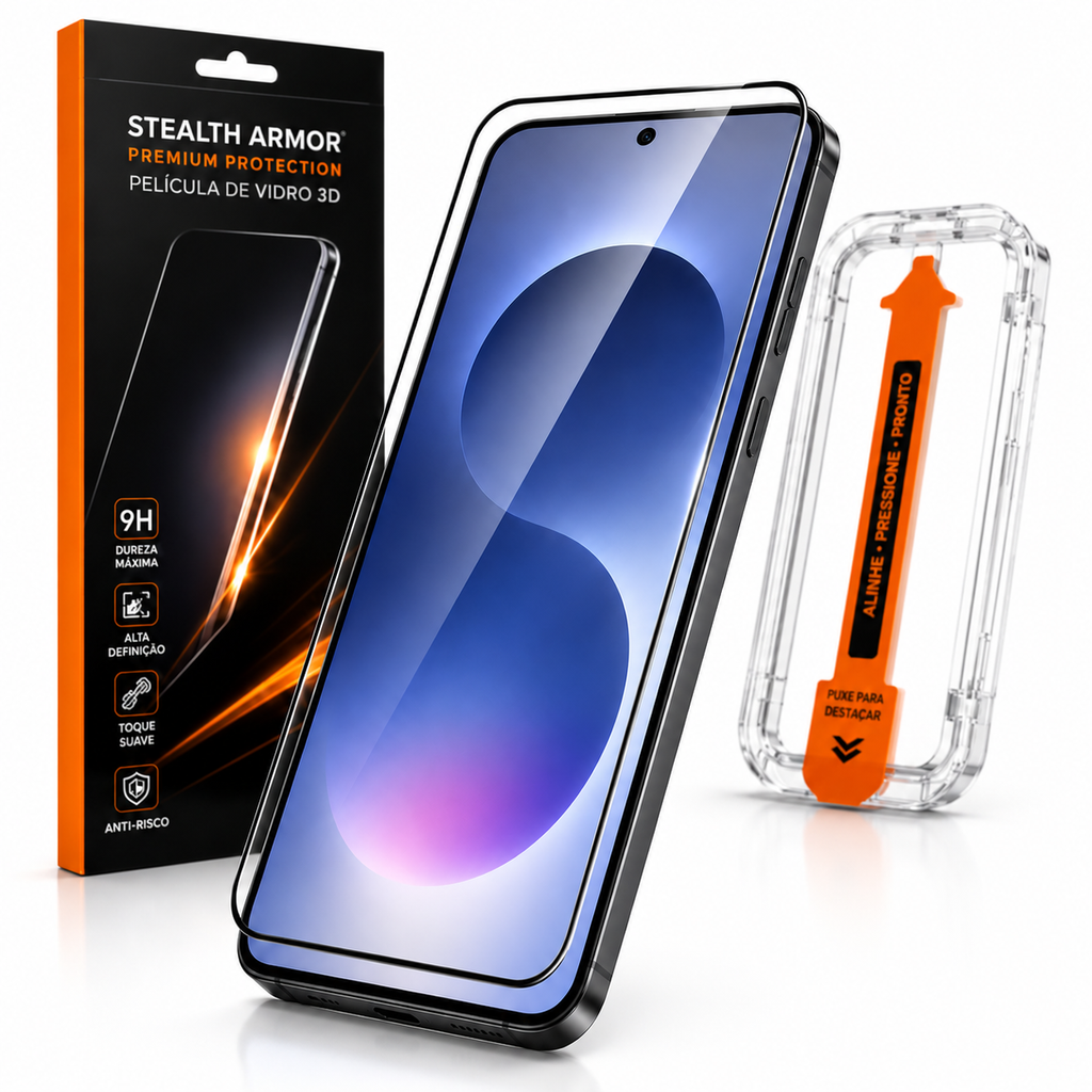 Película de Vidro 3D Stealth Armor Galaxy S26, S26 Ultra e Edge