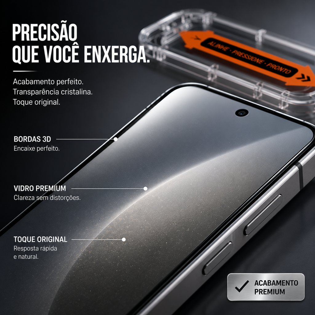 Película de Vidro 3D Stealth Armor Galaxy S26, S26 Ultra e Edge